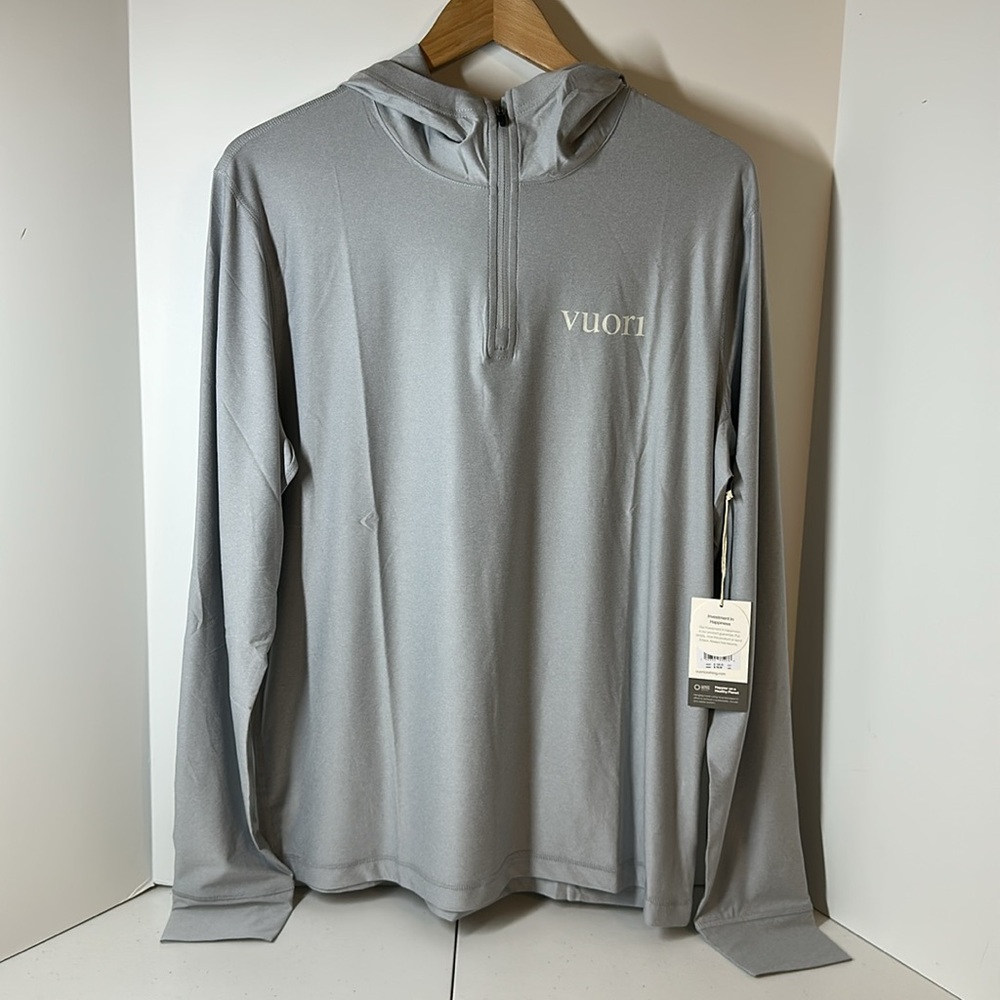 Vuori Men’s Uluwatu UPF Hoodie, NWT, Platinum Heather, V1075 - Picture 7 of 16